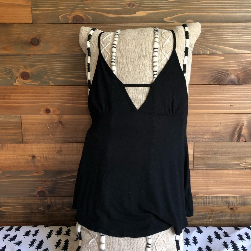 Urban Outfitters Strappy Back Black Tank XS